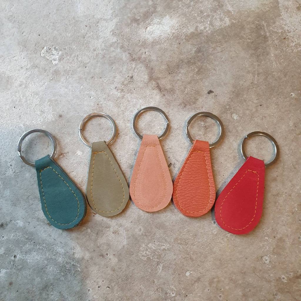 Chunky leather keyrings