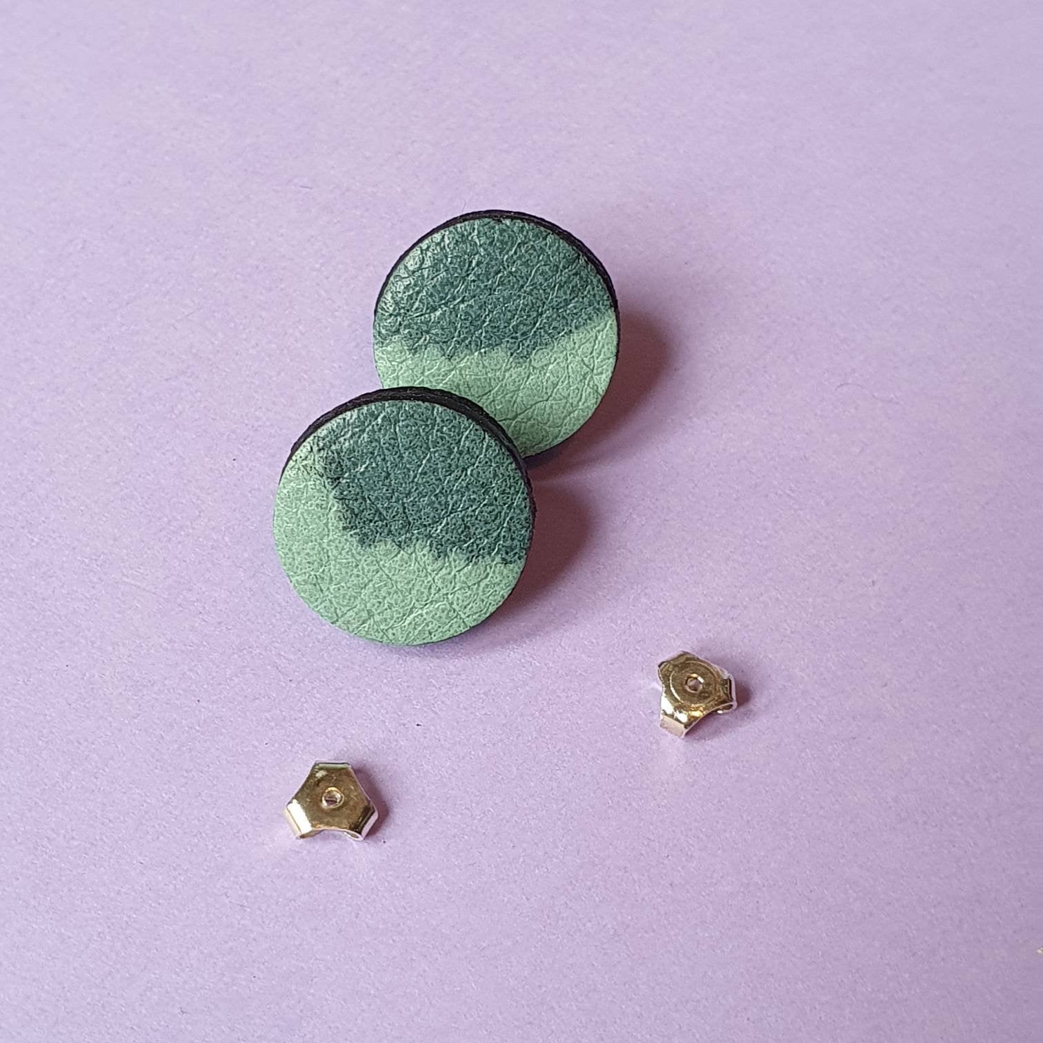 Teal mix chubby studs