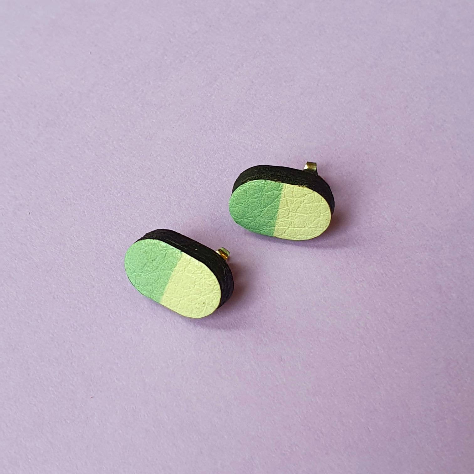 Happy pills stud earrings