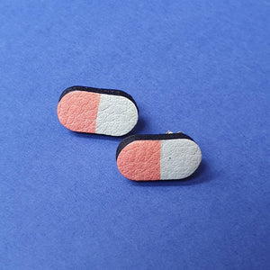 Happy pills stud earrings